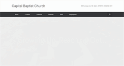 Desktop Screenshot of capitalbaptist.com